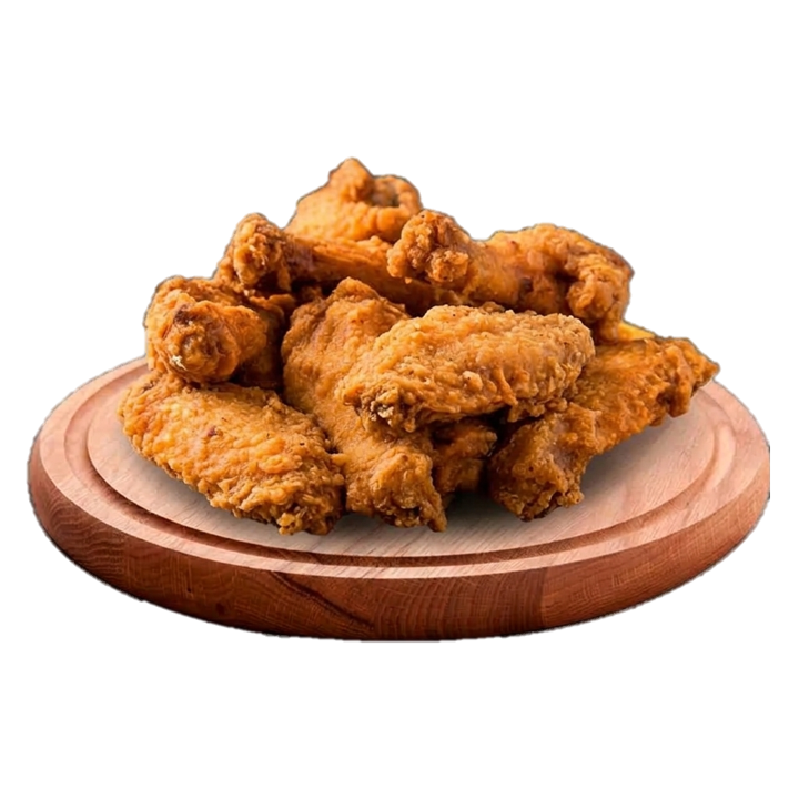 Alitas doradas sin salsa